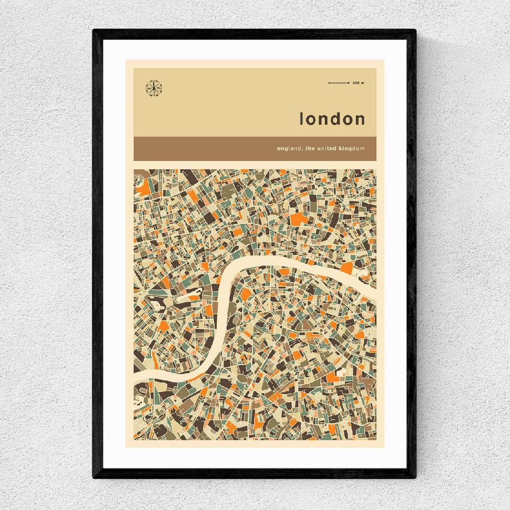 east end prints London Streetguide by Jazzberry Blue