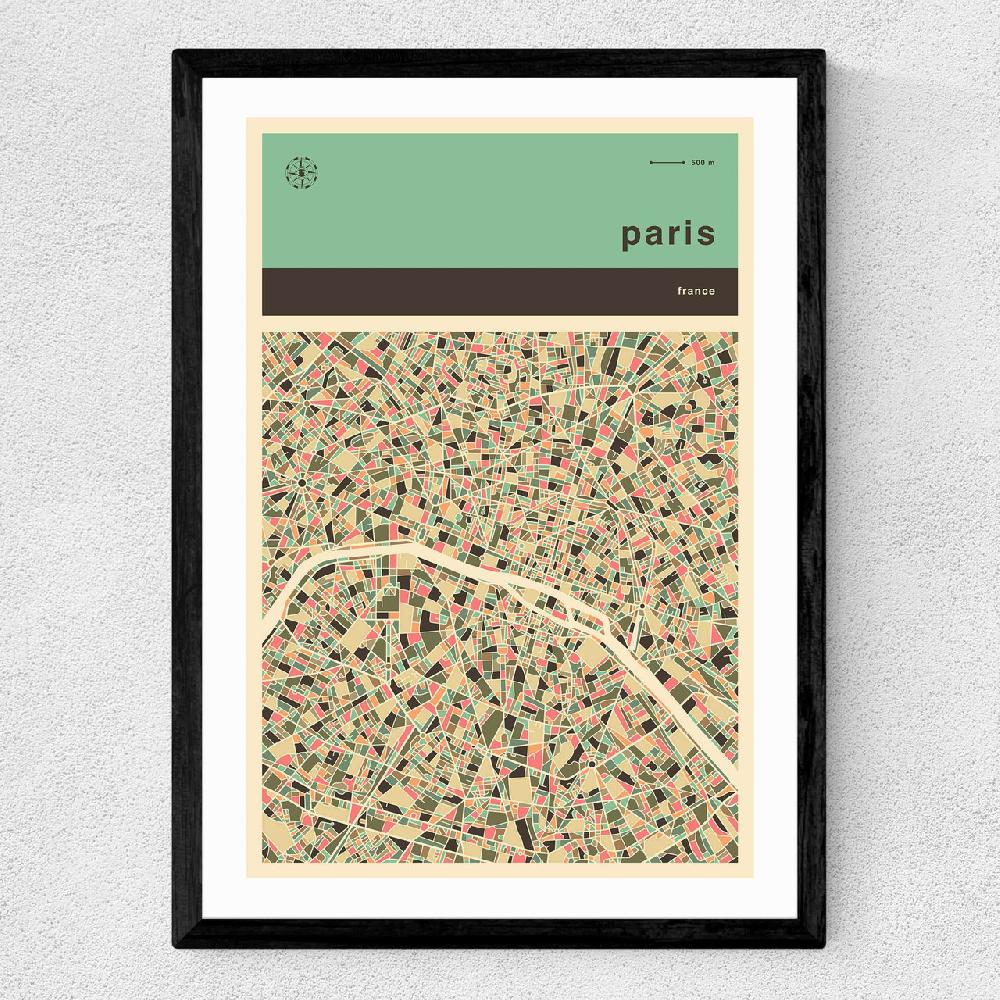 East End Prints Paris Streetguide By Jazzberry Blue