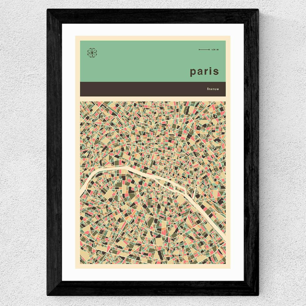 East End Prints Paris Streetguide By Jazzberry Blue