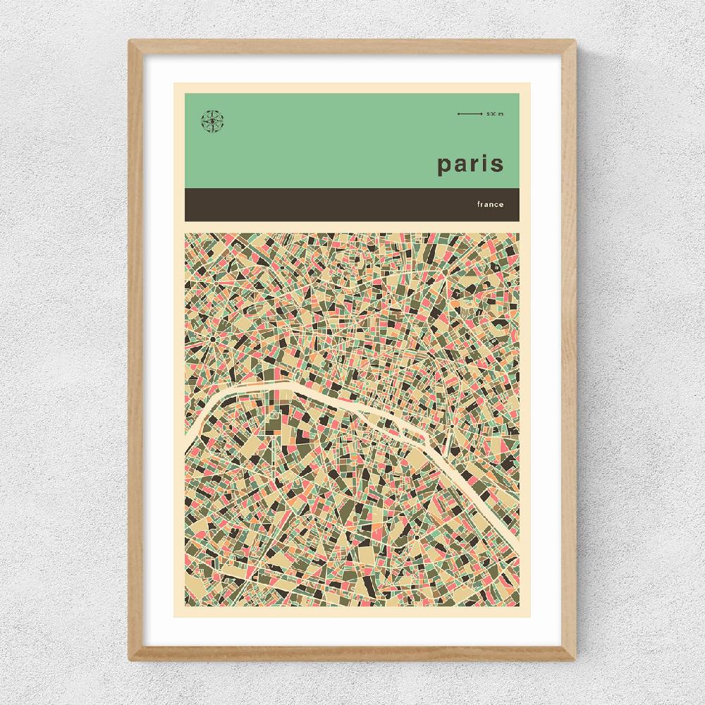 East End Prints Paris Streetguide By Jazzberry Blue