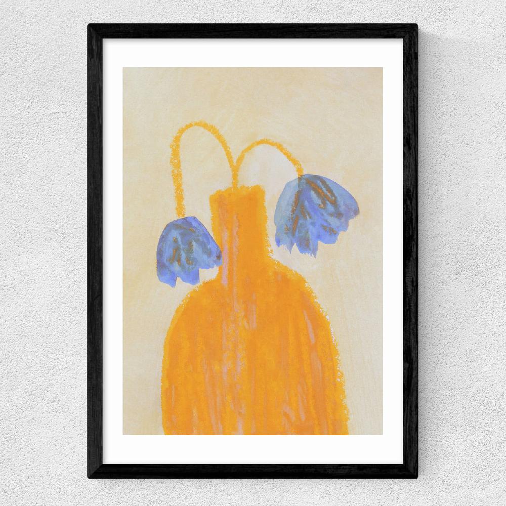 East End Prints Still Life With A Vase And Two Flowers