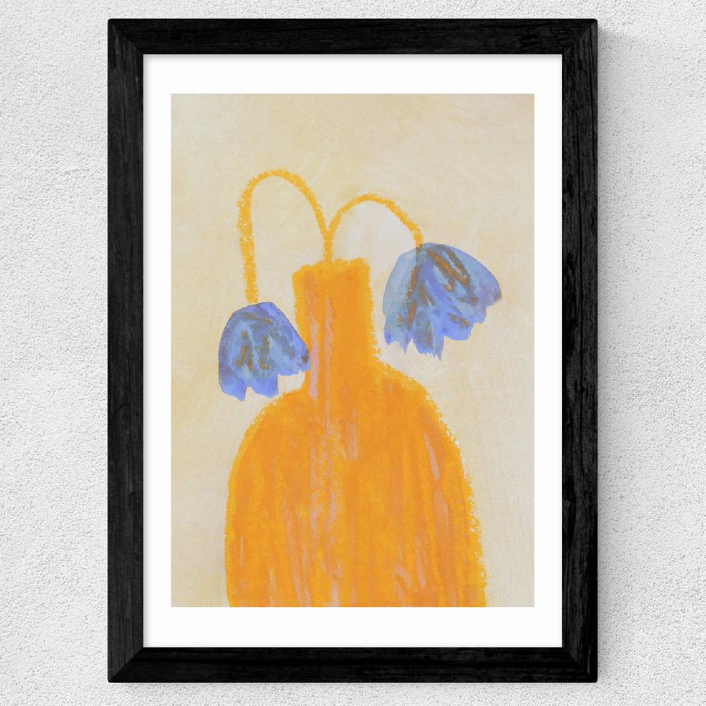 East End Prints Still Life With A Vase And Two Flowers