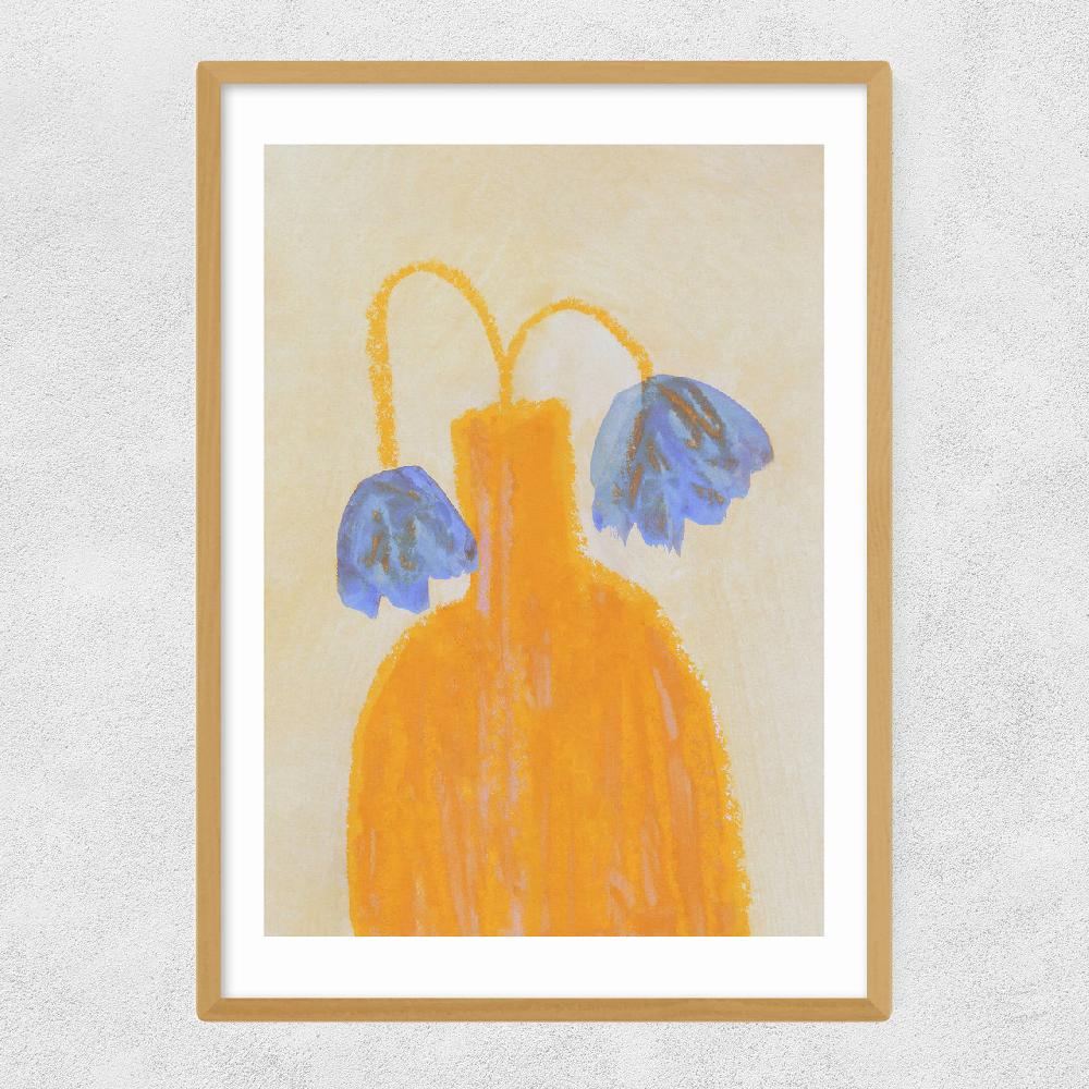 East End Prints Still Life With A Vase And Two Flowers