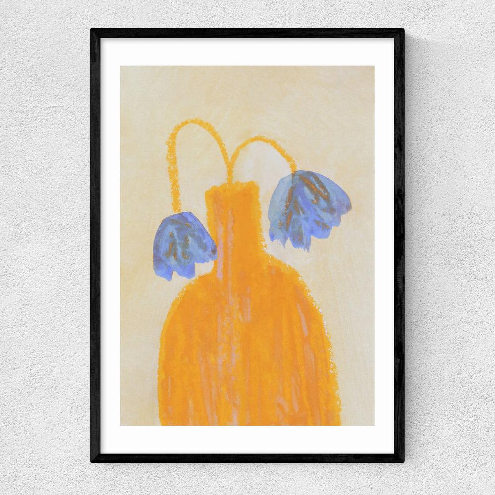 east end prints Still Life with a Vase and Two Flowers