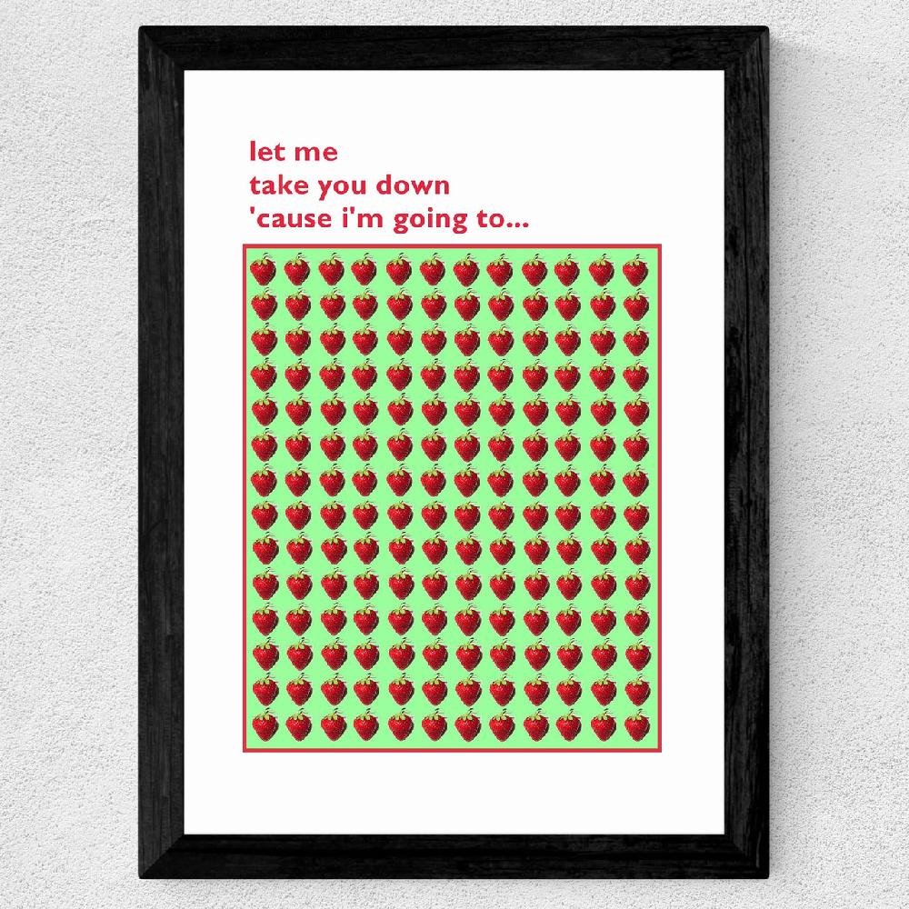 East End Prints Strawberry Fields Forever - The Beatles