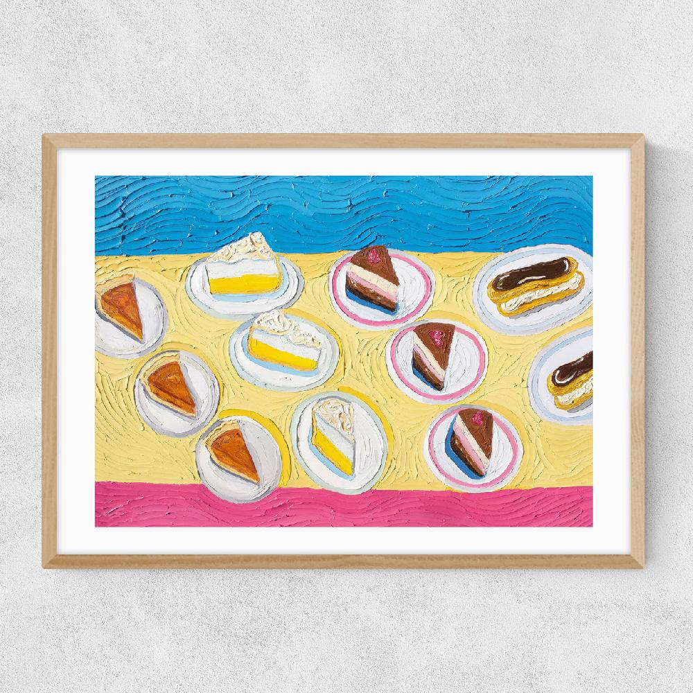 East End Prints Table Of Dessert After Wayne Thiebaud