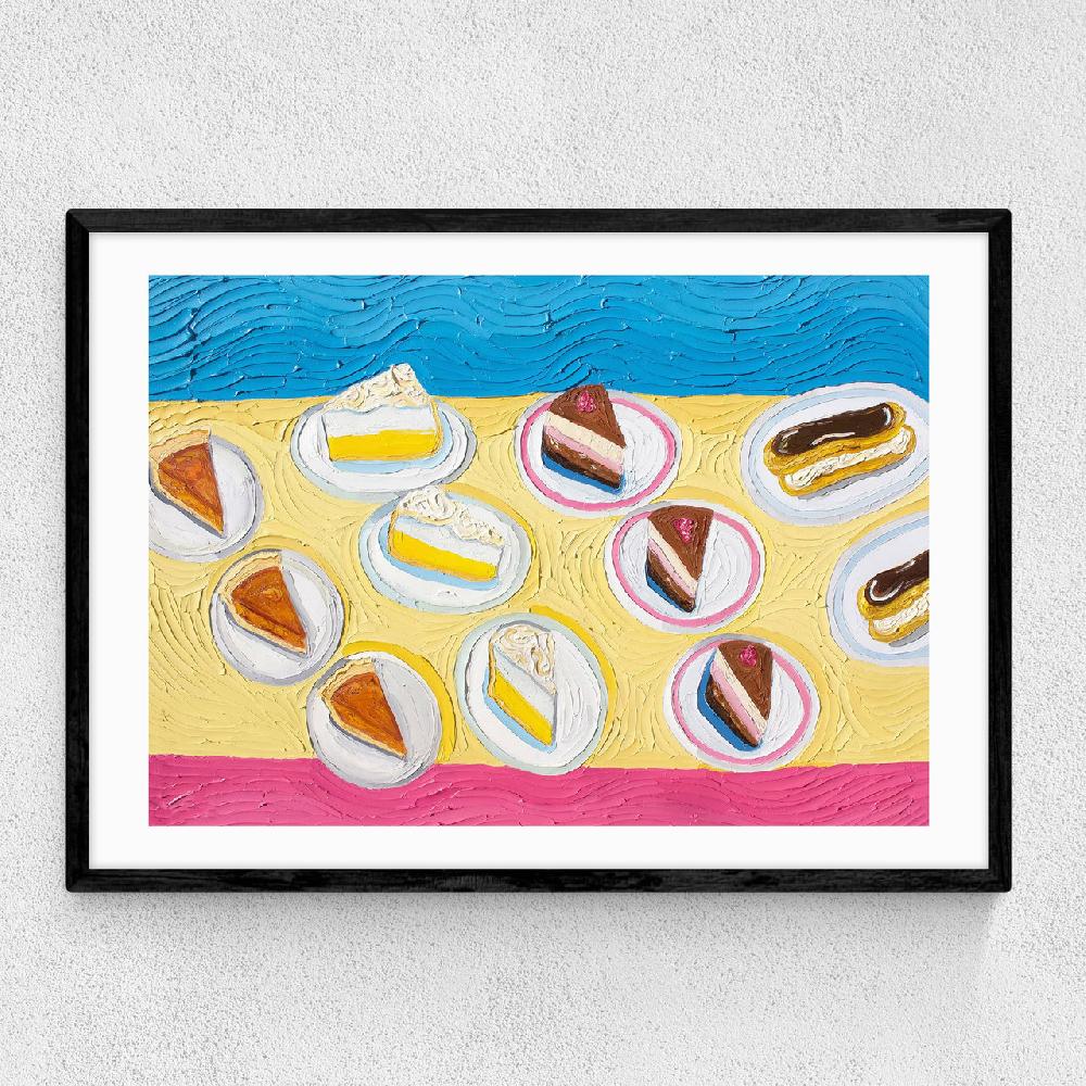 east end prints Table of Dessert After Wayne Thiebaud