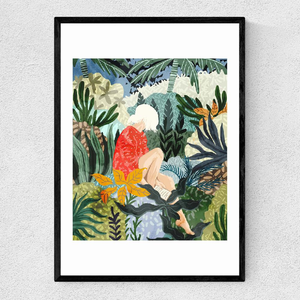 east end prints The Distracted Reader by 83 Oranges