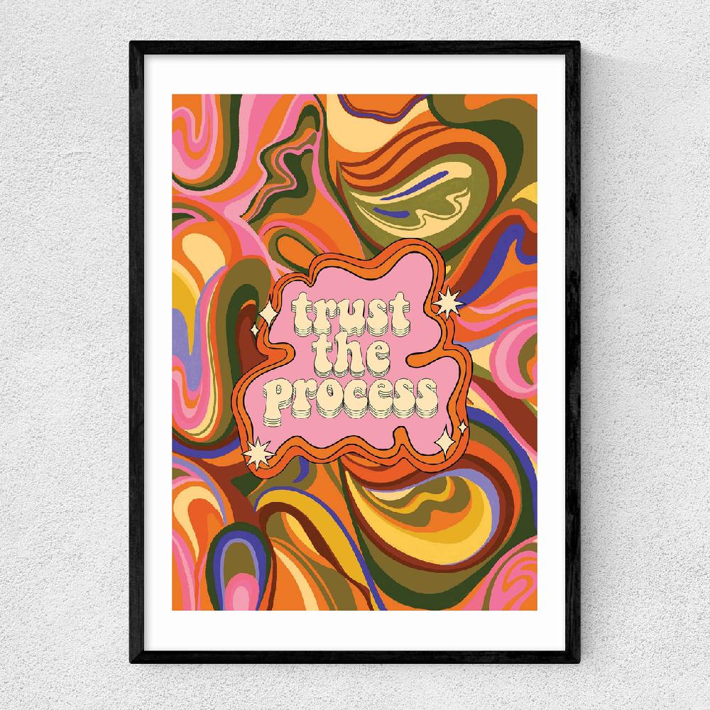 east end prints Trust The Process by Illustrated by Charlie