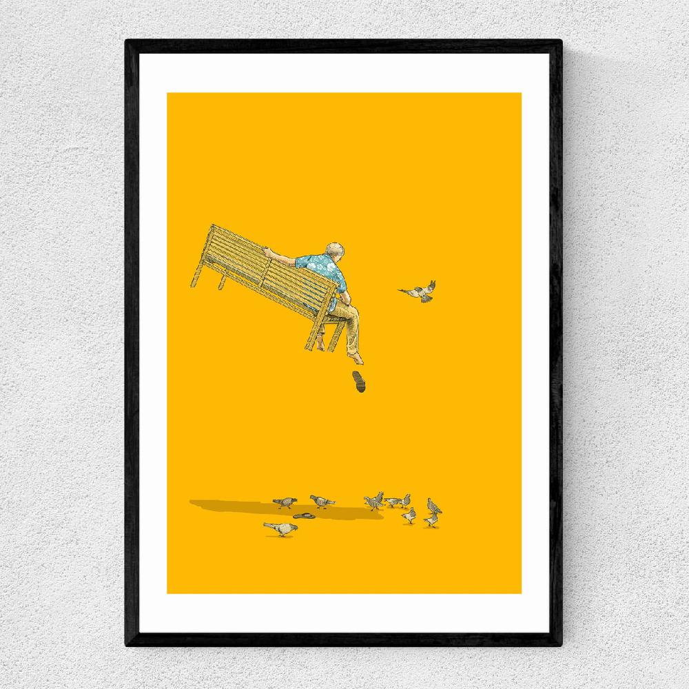 east end prints With the Pidgeons - Float by Jason Ratliff