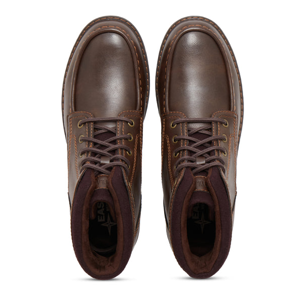 Eastland Men's Drake Moc Toe Boot Dark Brown