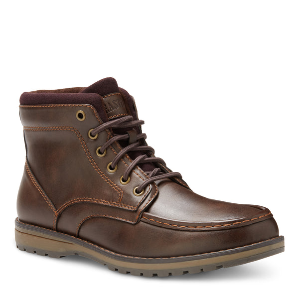 eastland Men's Drake Moc Toe Boot Dark Brown