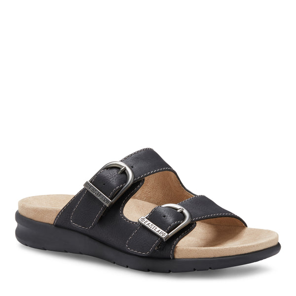 eastland Women's Avery Double Buckle Slide Sandal
