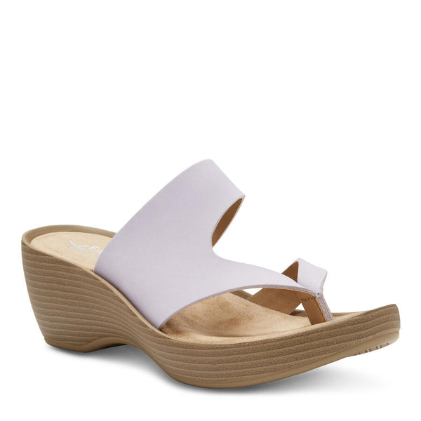 eastland Women's Laurel Wedge Thong Sandal Lilac