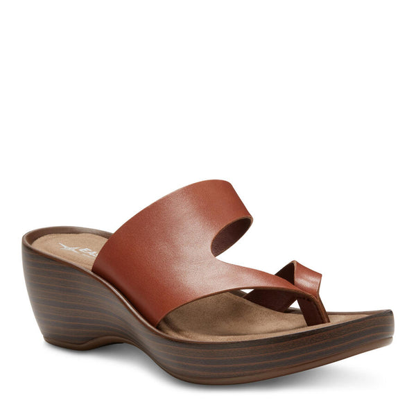 eastland Women's Laurel Wedge Thong Sandal