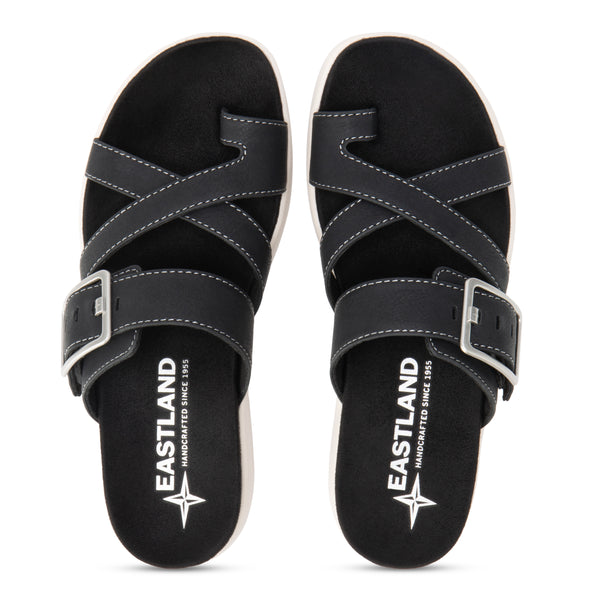 Eastland Women's Port Clyde Slide Buckle Sandal