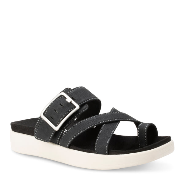 eastland Women's Port Clyde Slide Buckle Sandal