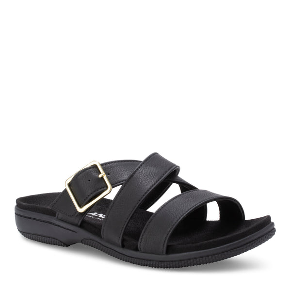 eastland Women's Sanibel Buckle Slide Sandal