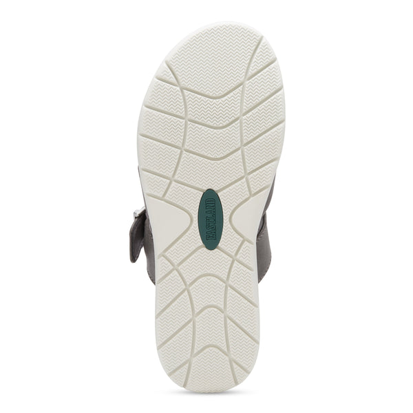 Eastland Women's Sienna Thong Slide Sandal Grey