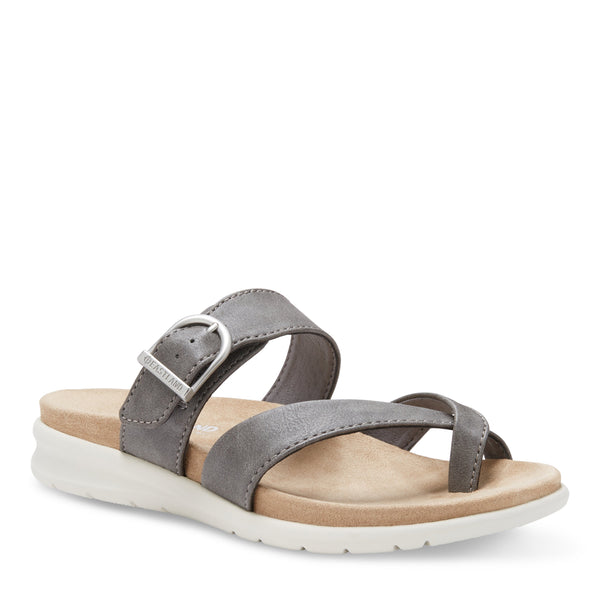 eastland Women's Sienna Thong Slide Sandal Grey