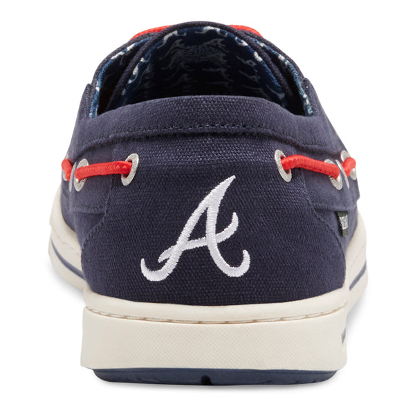 Eastland Men's Adventure MLB Atlanta Braves Canvas Boat Shoe