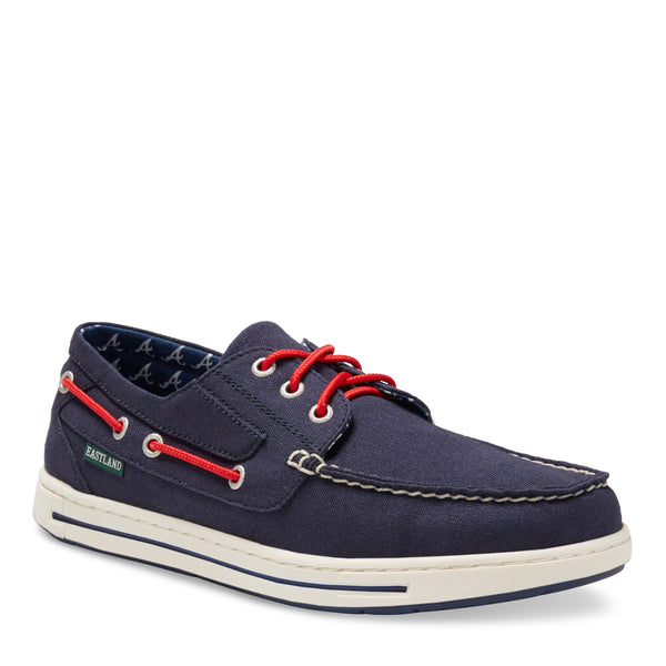 eastland Men's Adventure MLB Atlanta Braves Canvas Boat Shoe