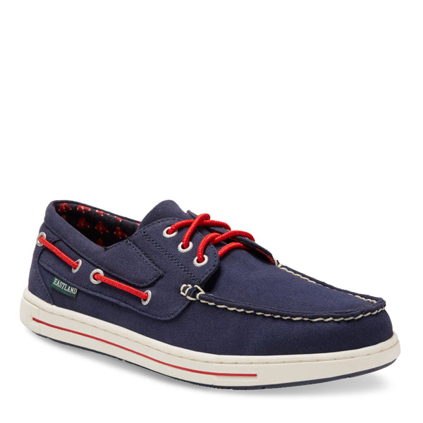 eastland Men's Canvas Boat Shoes - Adventure MLB Boston Red Sox