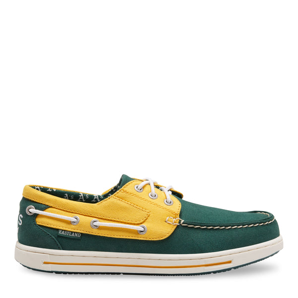 Eastland Men's Canvas Boat Shoes - Adventure MLB Oakland Athletics