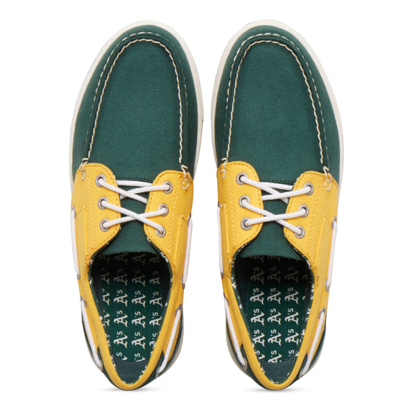 Eastland Men's Canvas Boat Shoes - Adventure MLB Oakland Athletics