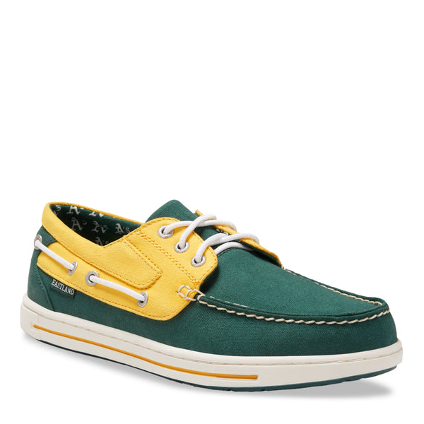 eastland Men's Canvas Boat Shoes - Adventure MLB Oakland Athletics