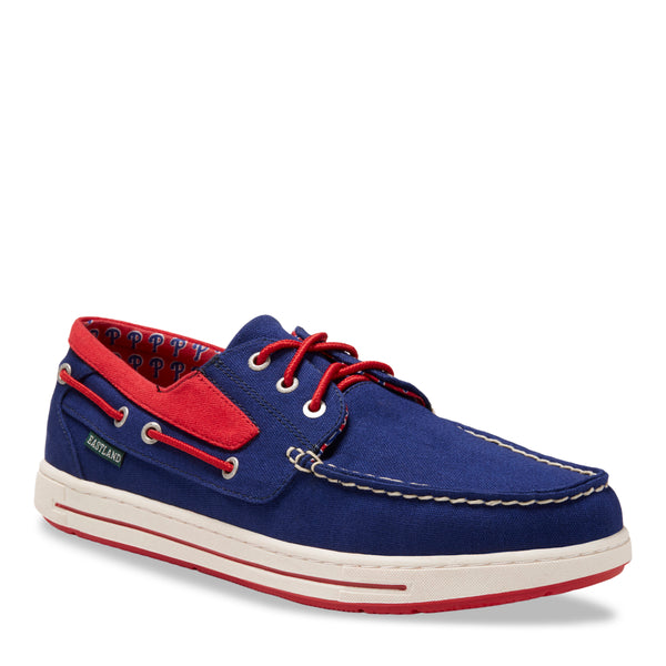 eastland Men's Canvas Boat Shoes - Adventure MLB Philadelphia Phillies