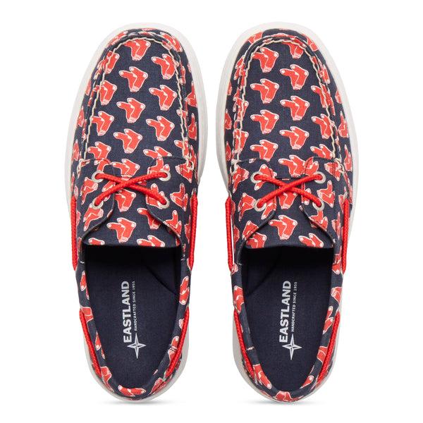 Eastland Men's Canvas Boat Shoes - Summer MLB Boston Red Sox