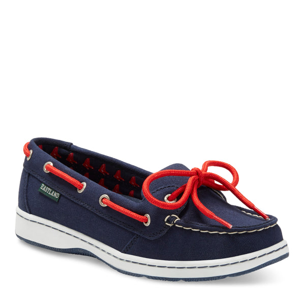 eastland Women's Canvas Boat Shoes - Sunset MLB Boston Red Sox