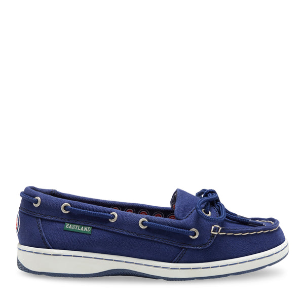Eastland Women's Canvas Boat Shoes - Sunset MLB Chicago Cubs