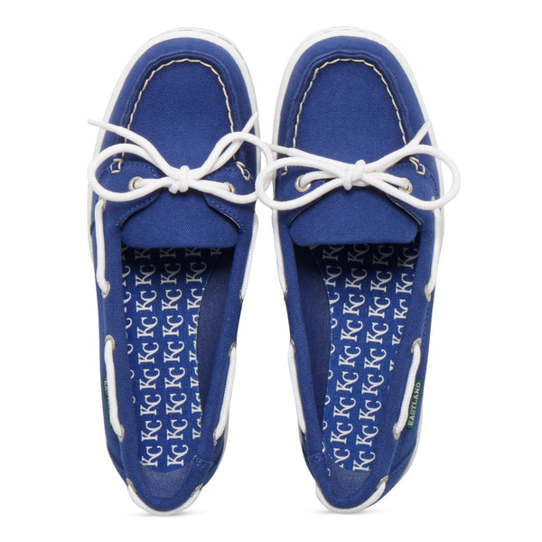 Eastland Women's Canvas Boat Shoes - Sunset MLB Kansas City Royals