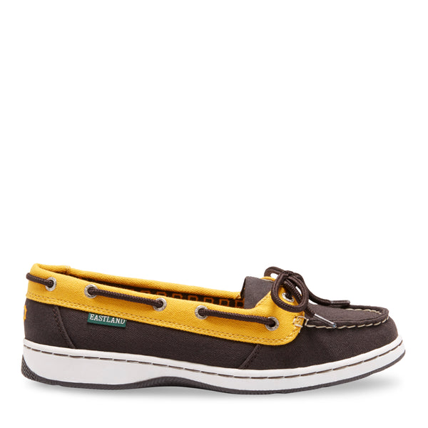 Eastland Women's Canvas Boat Shoes - Sunset MLB Oakland Athletics