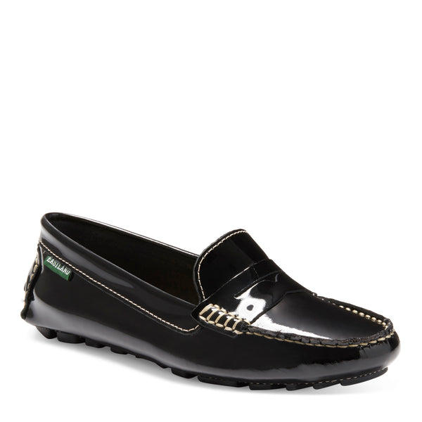 eastland Women's Patricia Penny Loafer Driving Moc Black Patent