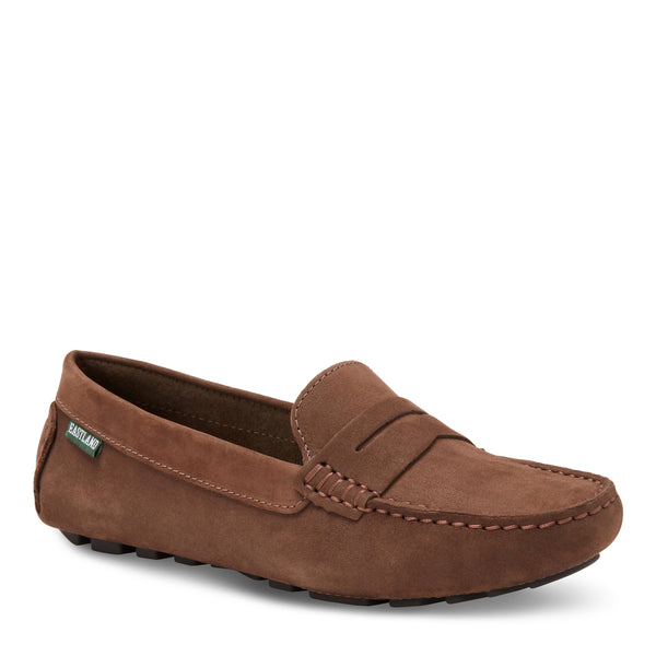 eastland Women's Patricia Penny Loafer Driving Moc Brown Nubuc