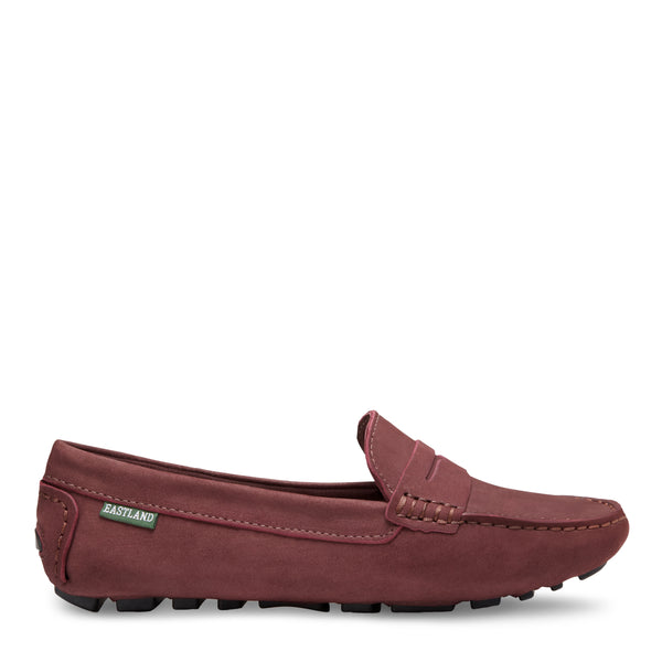 Eastland Women's Patricia Penny Loafer Driving Moc Burgundy Nubuc