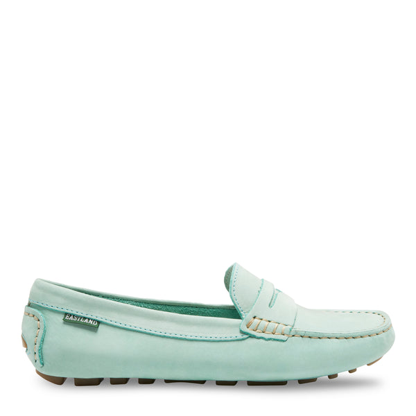 Eastland Women's Patricia Penny Loafer Driving Moc Honeydew Nubuc