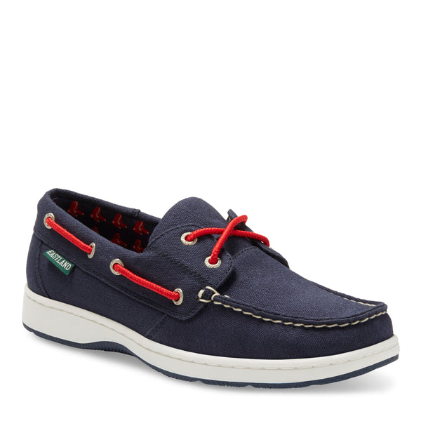 eastland Women's Solstice MLB Boston Red Sox Canvas Boat Shoe