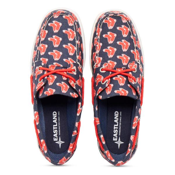 Eastland Women's Summer MLB Boston Red Sox Canvas Boat Shoe
