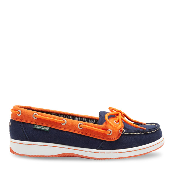 Eastland Women's Sunset MLB Detroit Tigers Canvas Boat Shoe