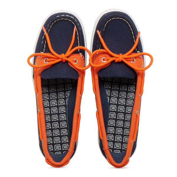 Eastland Women's Sunset MLB Detroit Tigers Canvas Boat Shoe