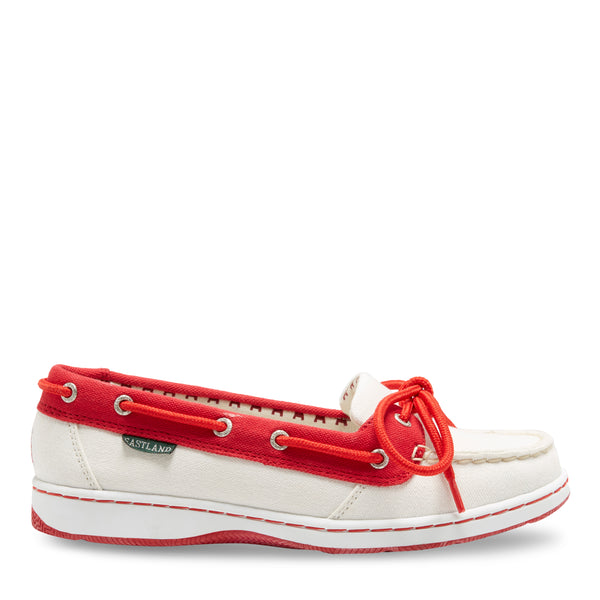 Eastland Women's Sunset MLB Los Angeles Angels Canvas Boat Shoe