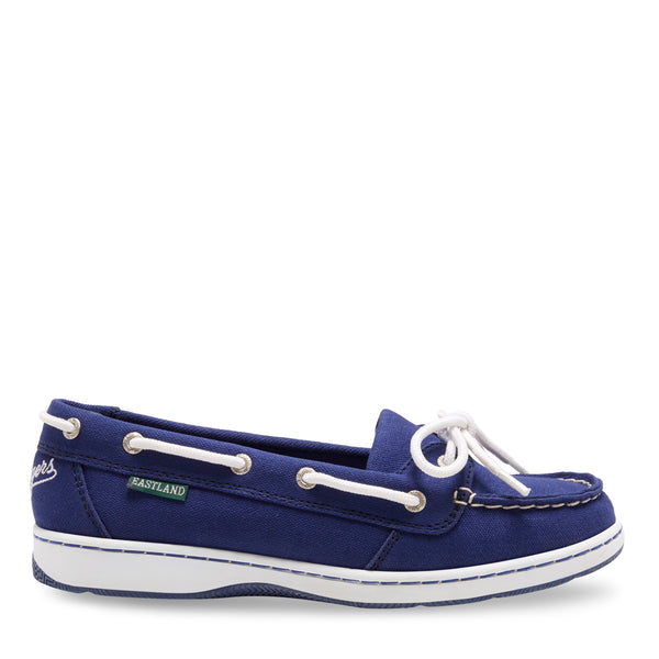 Eastland Women's Sunset MLB Los Angeles Dodgers Canvas Boat Shoe