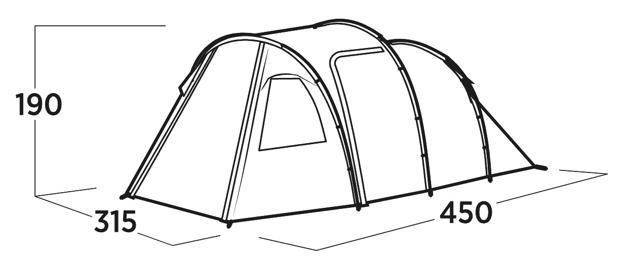 Easy Camp Hidra 5 5 Person Family Tent