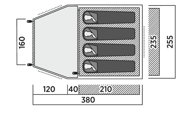 Easy Camp Kinn 4 4 Person Family Tent