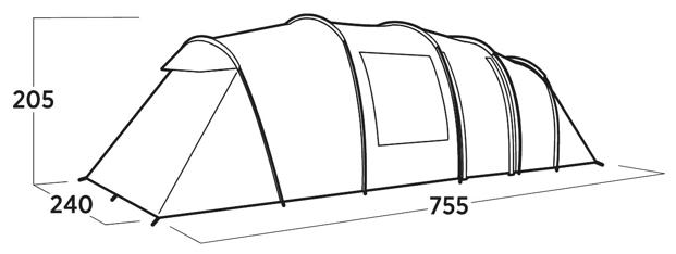 Easy Camp Leka Twin 8 8 Person Family Tent