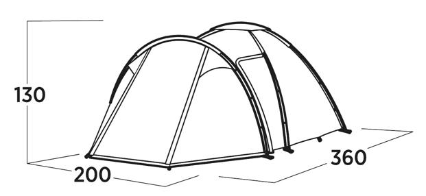 Easy Camp Lomsdal 3 3 Person Tent